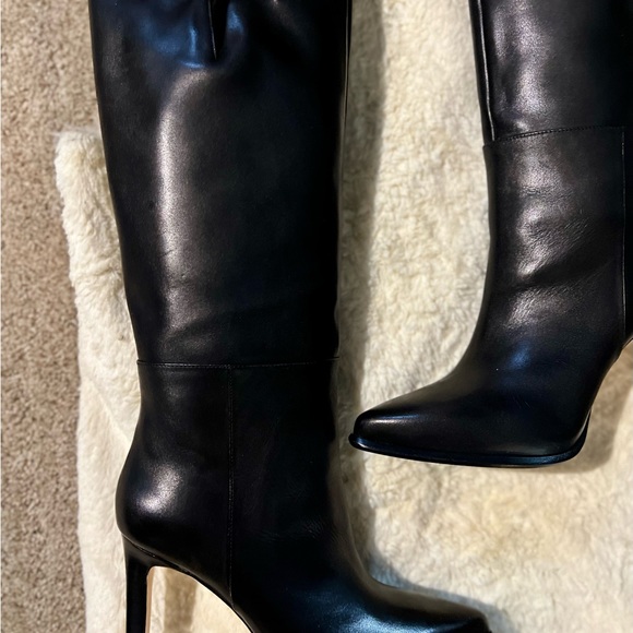 Brand New in Box! Paige Hazel Knee High Boots! 8 Stacked Heel Adjustable Calf - Picture 5 of 16